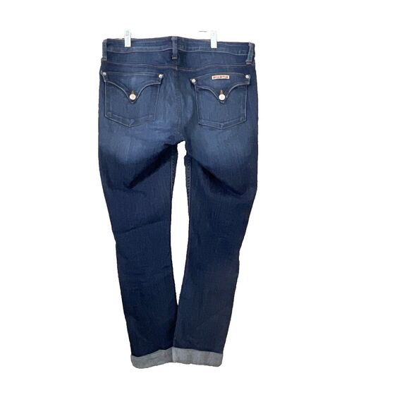 Hudson Jeans Womens 30 Bacara Straight Crop Mid Rise Light Wash Denim distressed - Picture 2 of 16